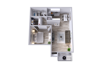 A4 | 1 Bed | 1 Bath 2146 floor plan